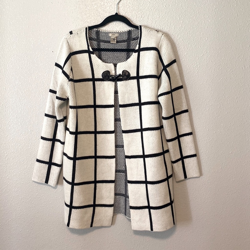 esciô Window Pane Cardigan